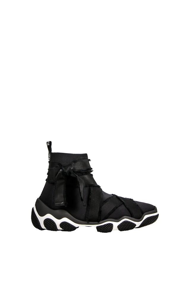 Sneakersy Valentino Logo White Nero