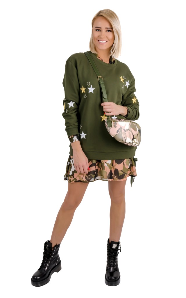 Bluza Stars Liu Jo Vert Military