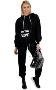 Bluza My Twin Knit Love Nero