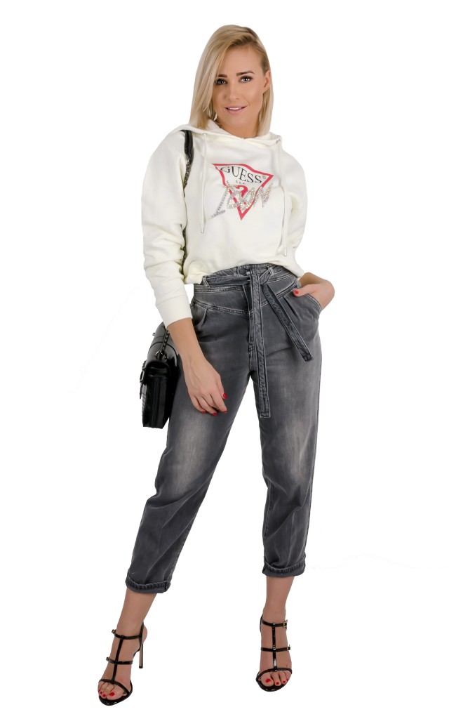 Bluza Logo Guess Creamy
