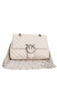 Torebka Pinko Love Puff Fringes White