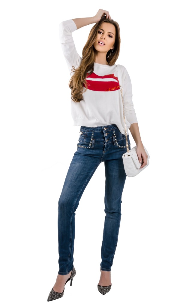 Spodnie Rampy Liu Jo Denim Blue Event