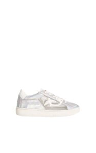 Sneakersy Liquirizia Pinko Argento Bianco