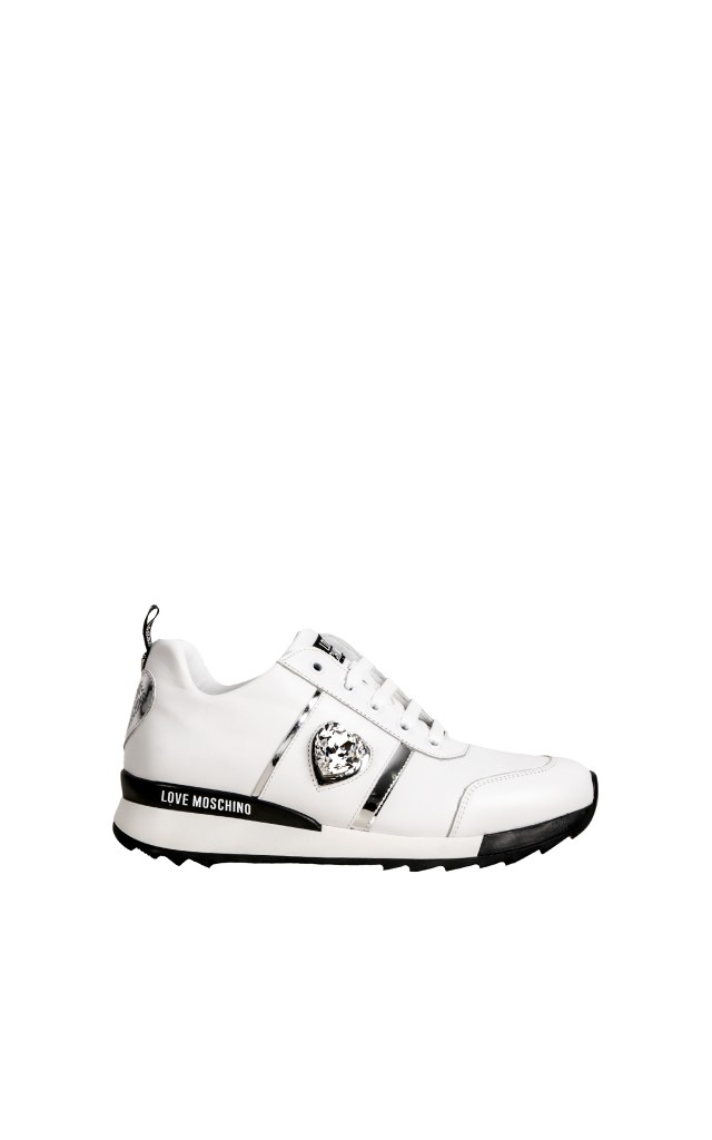 Sneakersy Moschino Heart Bianco