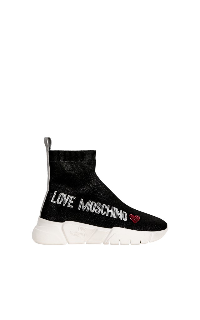 Sneakersy Running Calza Moschino Nero