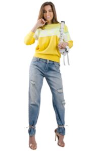 Sweter ICEBERG Logo Neon Yellow
