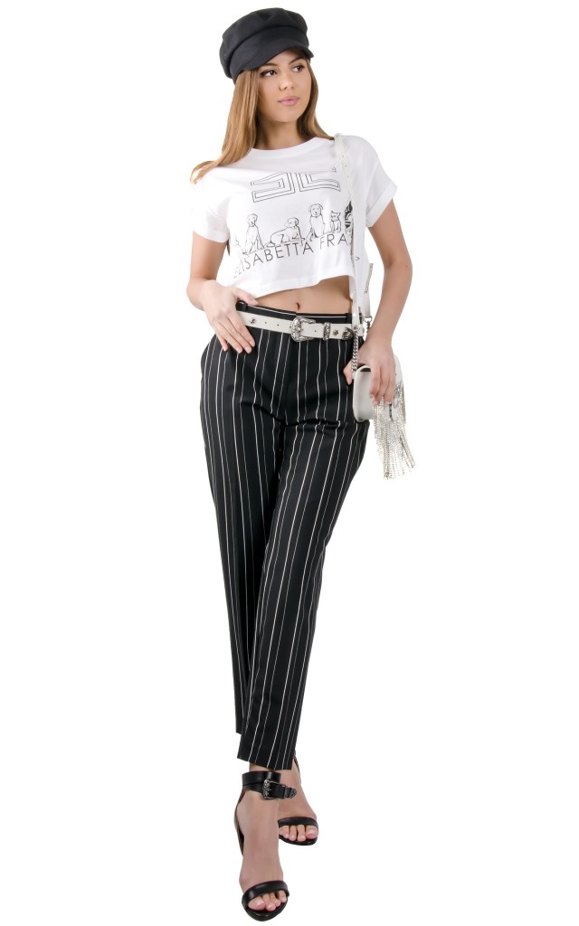 Spodnie Bello 85 Pinko Nero Bianco