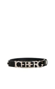 Pasek Big Iceberg Logo Nero