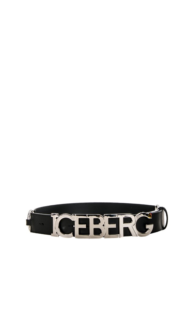 Pasek Big Iceberg Logo Nero