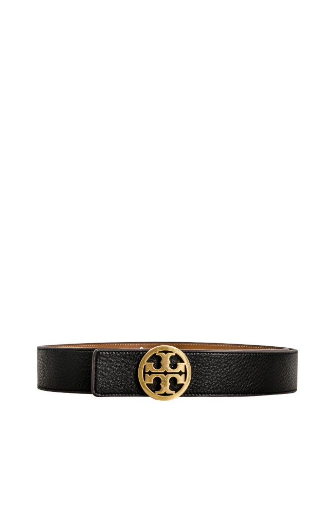 Pasek Reversible Logo Tory Burch Black