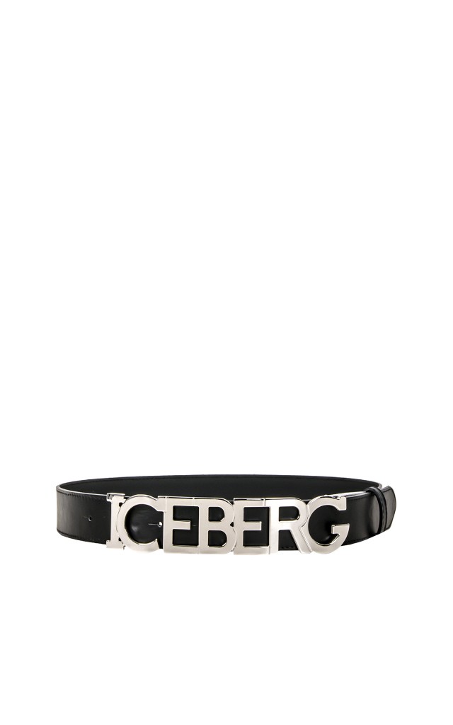 Pasek Iceberg Cintura Logo Nero