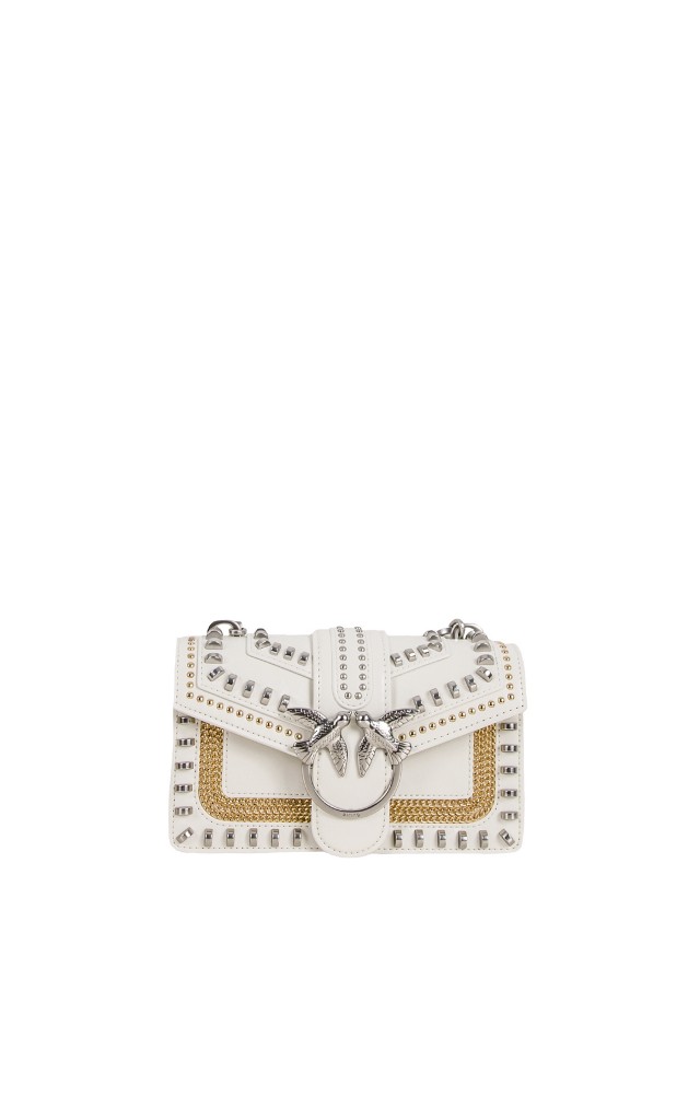 Torebka Love Mini Mix Studs Pinko White