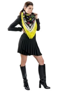 Chusta Liu Jo Logo Black Lucky