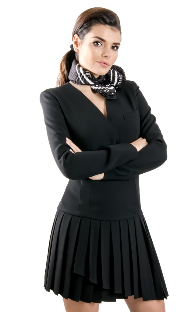 Apaszka Liu Jo Logo Nero