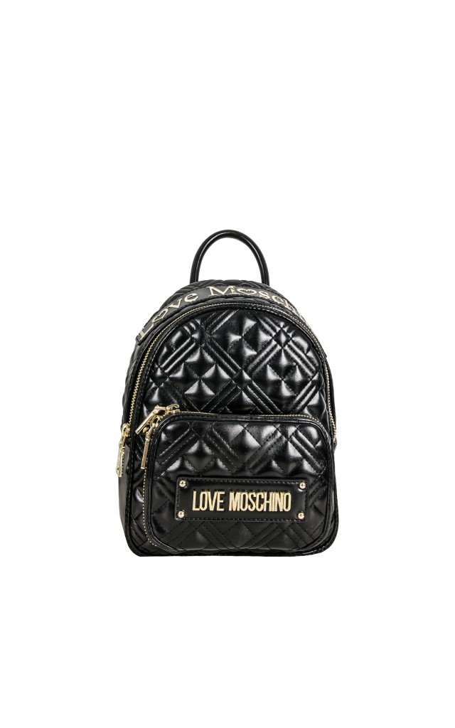 Plecak Moschino Logo Quilted Nero