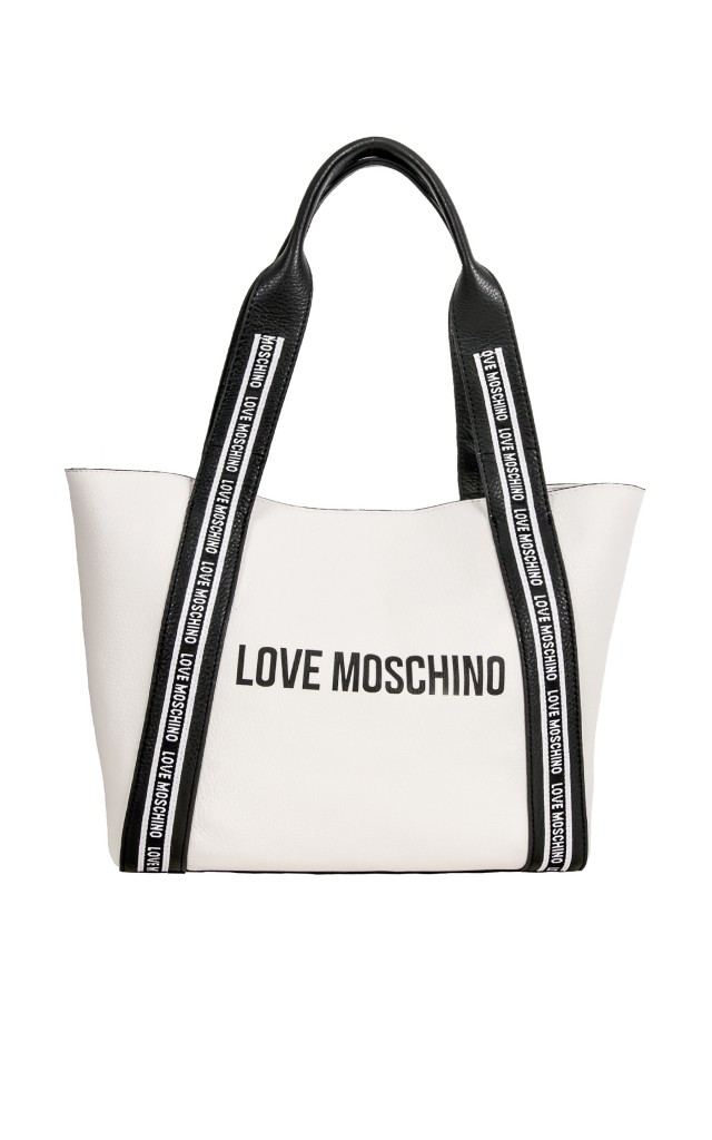 Torebka Shopper Moschino Mix Bianco
