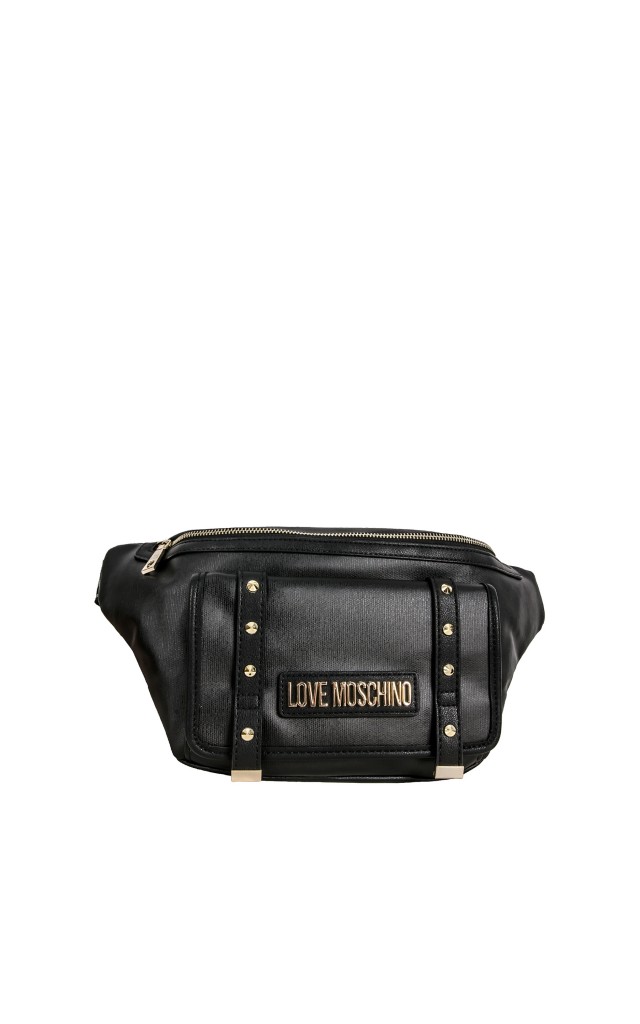 Nerka Maxi Moschino Canvas Nero