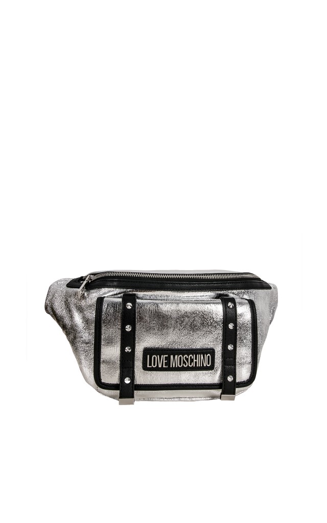 Nerka Maxi Moschino Canvas Argento