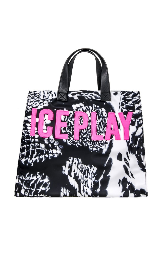 Torba Shopper Ice Play Mix Nero