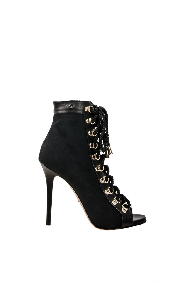 Botki Open Toe Elisabetta Nero