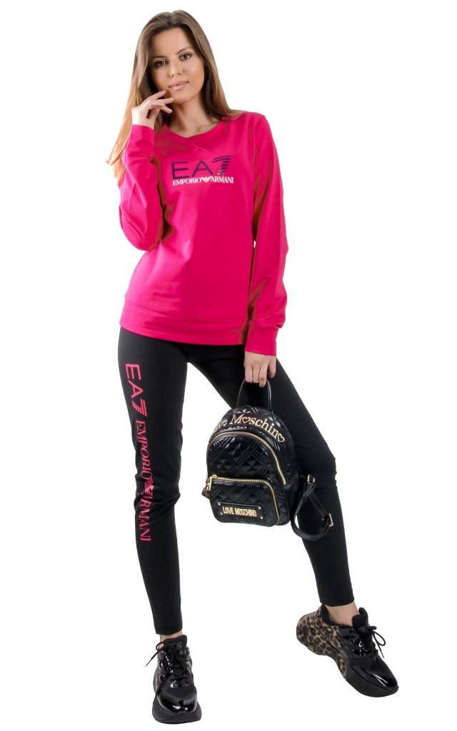 Bluza EA7 Emporio Armani Bright Rose