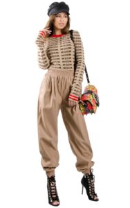 Sweter Logo MSGM Brown
