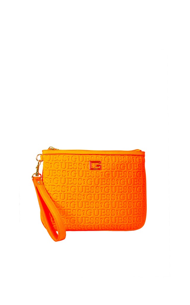 Kosmetyczka Midi Puffy Guess Orange