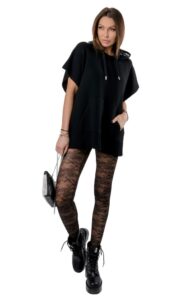 Sweter Poncho Valentino Nero