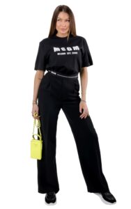 T-shirt Simply MSGM Logo Black