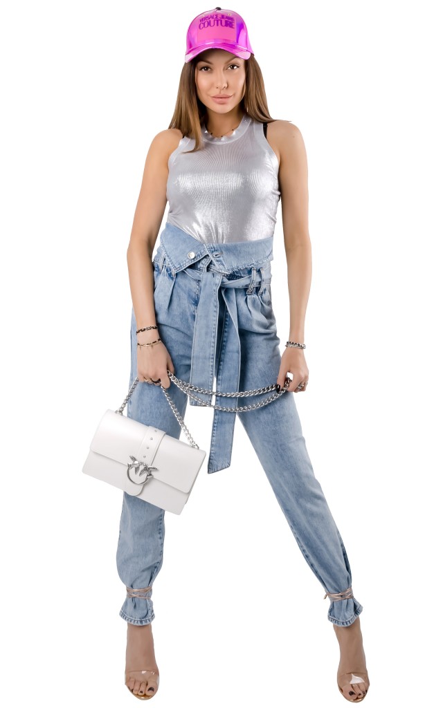 Jeansy Luźne Graceful Liu Jo Denim Blue