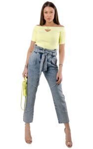 Top Guess Knitwear Light Yellow