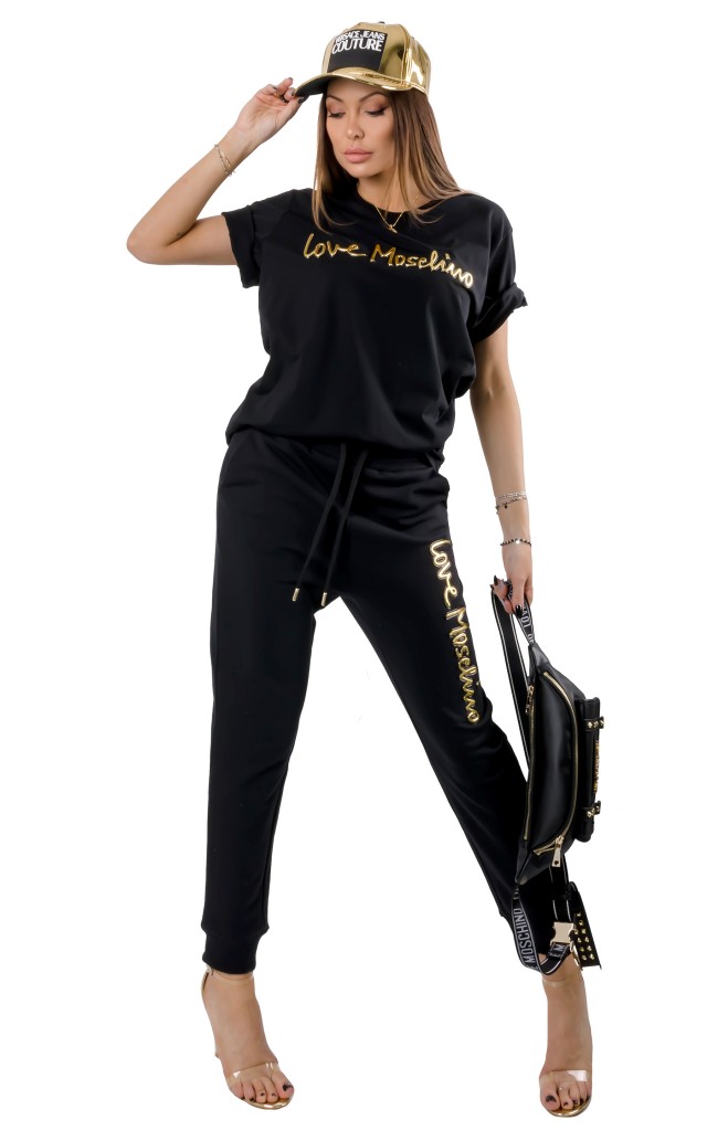 T-shirt Love Moschino Logo Black