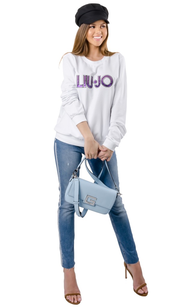 Bluza Liu Jo Sport Logo Bianco
