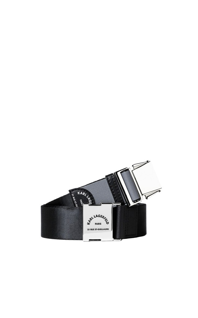Pasek Karl Lagerfeld Logo Webbing Black