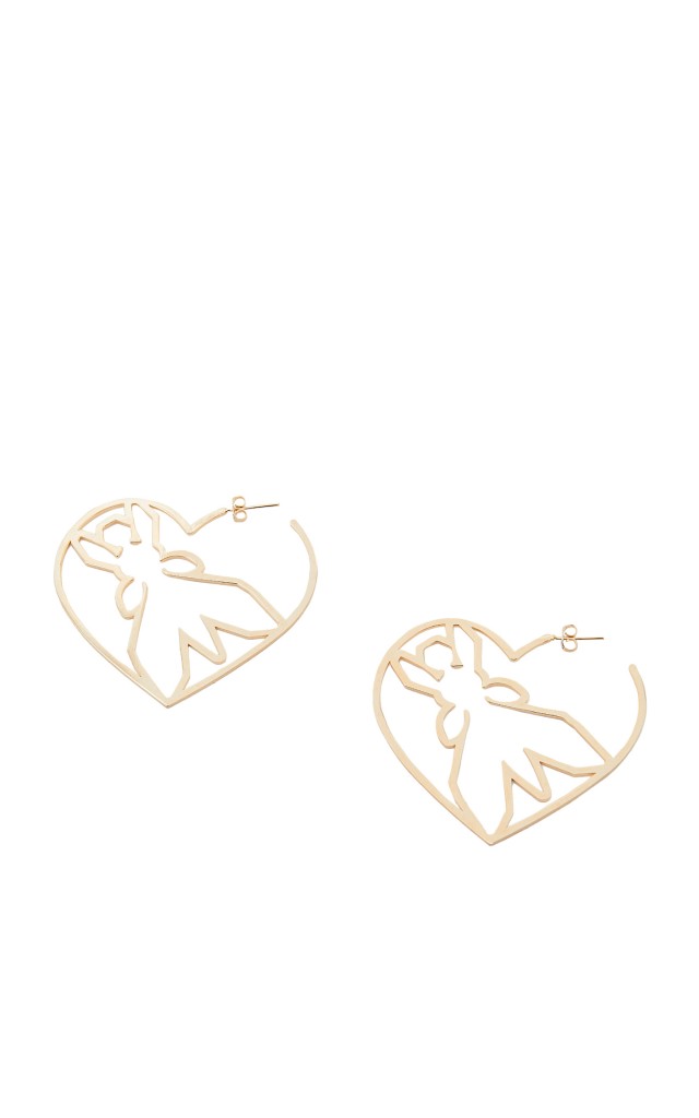 Kolczyki Patrizia Pepe Heart Gold