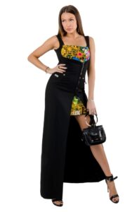 Sukienka Maxi Versace Cadi Jungle Bar