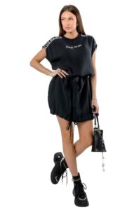 Sukienka Simply Iceberg Logo Black