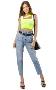Top Iceberg Knit Neon Yellow