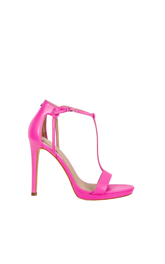 Sandały Szpilki Guess Logo Fuxia