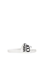 Klapki Verscace Jeans Couture White Nero