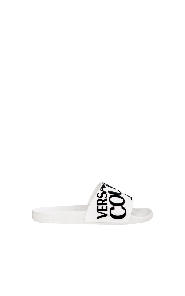 Klapki Verscace Jeans Couture White Nero