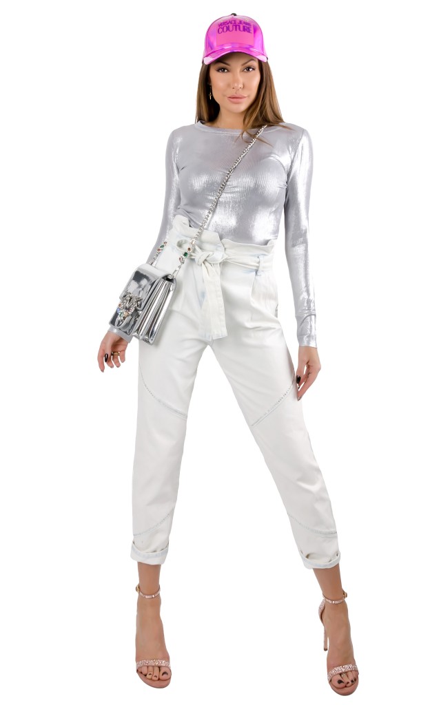 Bluzka Terek 1 Pinko Laminata Grey