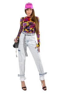 Bluzka MSGM Milano Floral Pattern