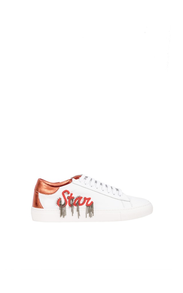 Sneakersy Patrizia Pepe Logo White Hibiscus