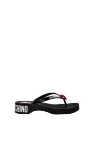 Klapki Love Moschino Logo Nero