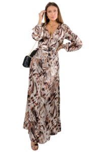 Sukienka Maxi Marciano Print Brown