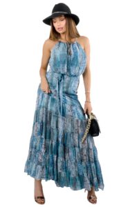 Sukienka Maxi Marciano Snake Blue