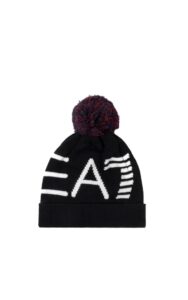 Czapka Maxi Logo EA7 Beanie Jet Black