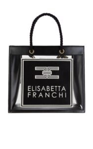 Torebka Shopper Elisabetta Transparent Nero