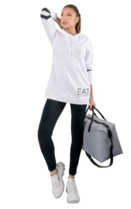 Komplet EA7 Logo White Black